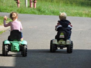 Urlaubsbericht Urlaub auf dem Bauernhof, Traktor